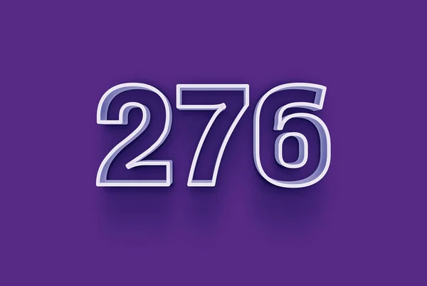 Иллюстрация Номера 276 Фиолетовом Фоне — стоковое фото