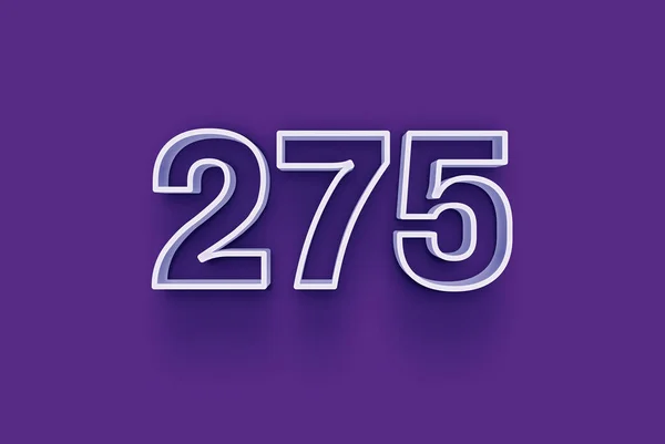 Ilustracja Liczby 275 Fioletowym Tle — Zdjęcie stockowe