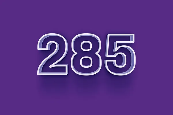 Ilustrație Numărului 285 Fundal Violet — Fotografie, imagine de stoc