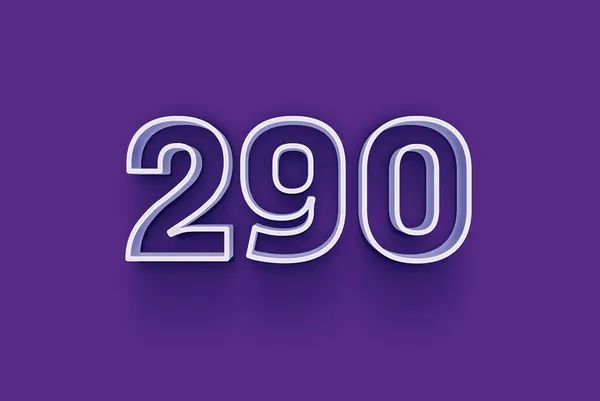 Ilustracja Liczby 290 Fioletowym Tle — Zdjęcie stockowe