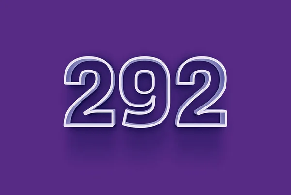 紫色背景上3D 292数字的图解 — 图库照片