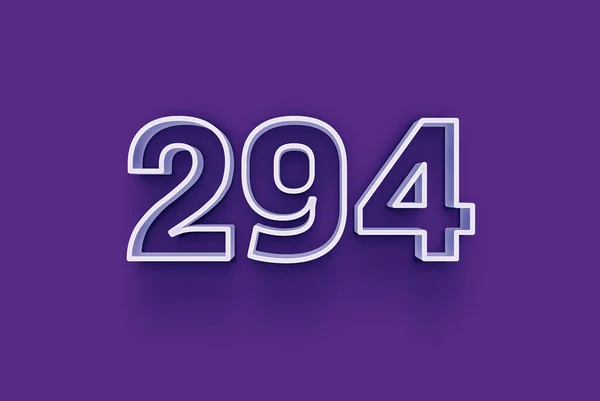 Ilustración 294 Número Sobre Fondo Púrpura —  Fotos de Stock