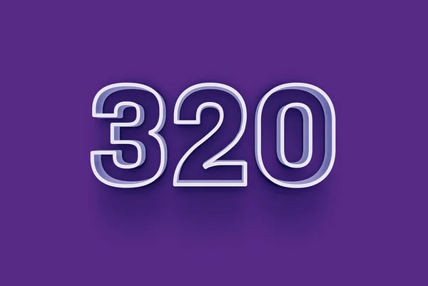 Иллюстрация Номера 320 Фиолетовом Фоне — стоковое фото