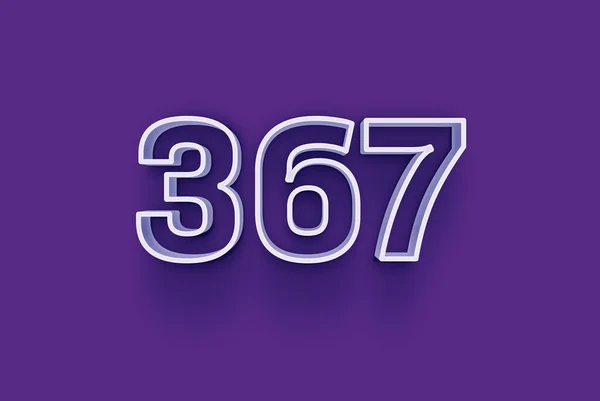 Number 367 Isolated Purple Background Your Unique Selling Poster Promo — Stock Photo, Image