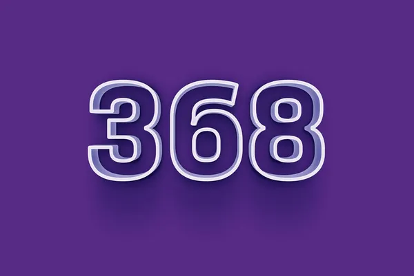 Numéro 368 Est Isolé Sur Fond Violet Pour Votre Vente — Photo