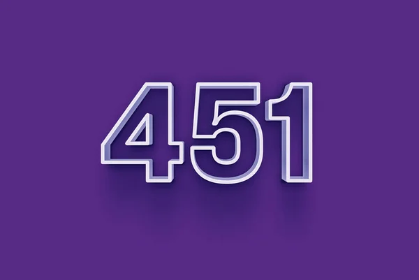 Number 451 Isolated Purple Background Your Unique Selling Poster Promo — Stock Photo, Image