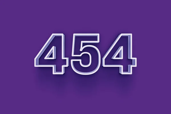 Номер 454 Изолирован Фиолетовом Фоне Вашего Уникального Рекламного Плаката Промо — стоковое фото