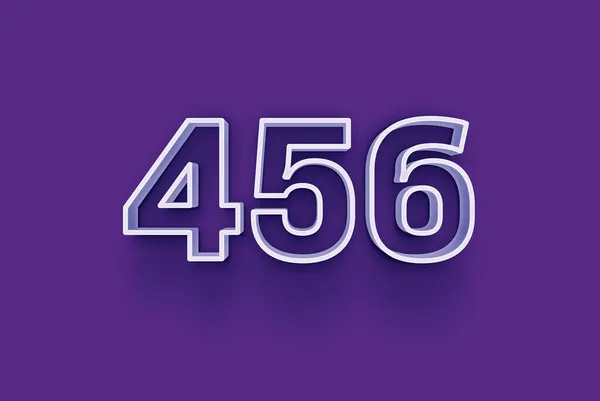 Номер 456 Изолирован Фиолетовом Фоне Вашего Уникального Рекламного Плаката Скидка — стоковое фото