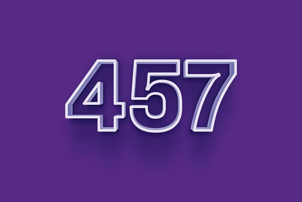 Number 457 Isolated Purple Background Your Unique Selling Poster Promo — Stock Photo, Image