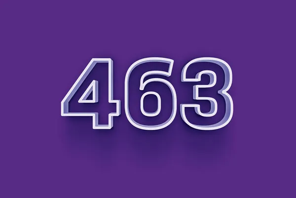 Numer 463 Jest Izolowany Fioletowym Tle Dla Unikalnej Sprzedaży Plakat — Zdjęcie stockowe