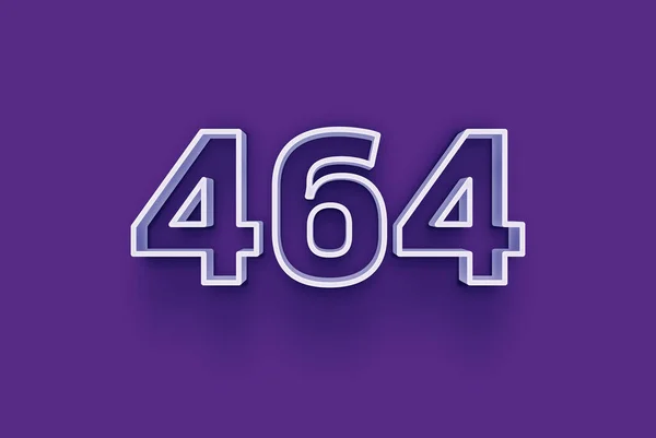 Номер 464 Изолирован Фиолетовом Фоне Вашего Уникального Рекламного Плаката Промо — стоковое фото