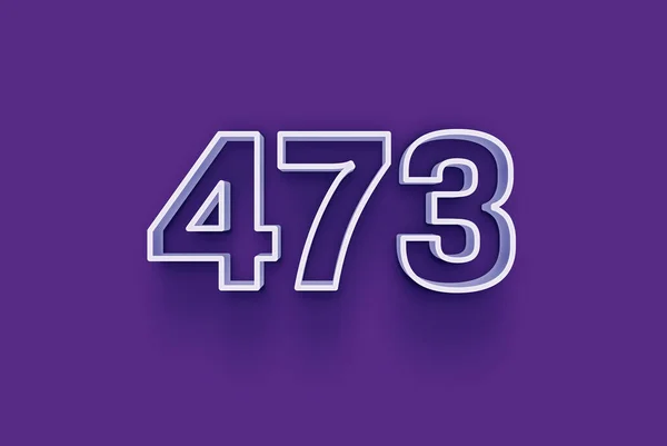 Number 473 Isolated Purple Background Your Unique Selling Poster Promo — Stock Photo, Image