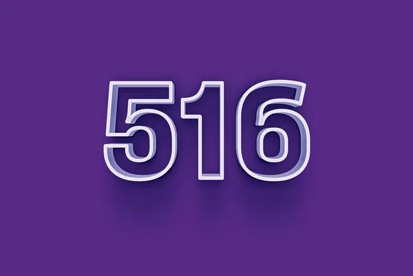 Number 516 Isolated Purple Background Your Unique Selling Poster Promo — Stock Photo, Image