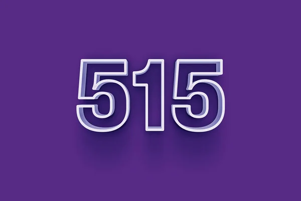 Number 515 Isolated Purple Background Your Unique Selling Poster Promo — Stock Photo, Image