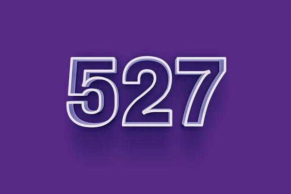 Numéro 527 Est Isolé Sur Fond Violet Pour Votre Vente — Photo