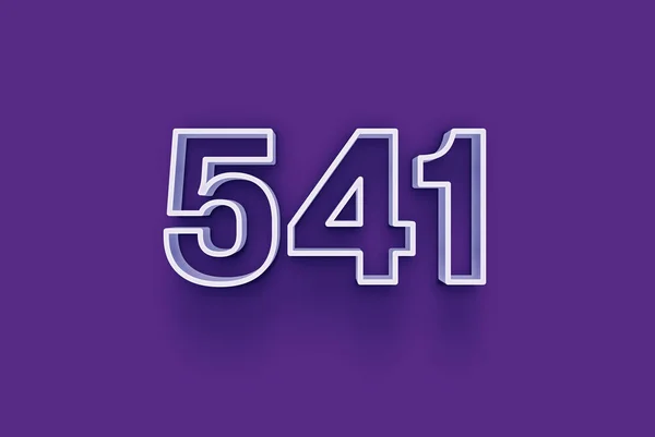 Numéro 541 Est Isolé Sur Fond Violet Pour Votre Vente — Photo