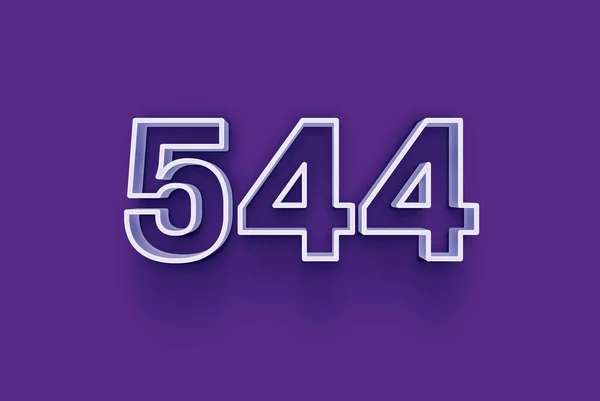 Номер 544 Изолирован Фиолетовом Фоне Вашего Уникального Рекламного Плаката Скидка — стоковое фото