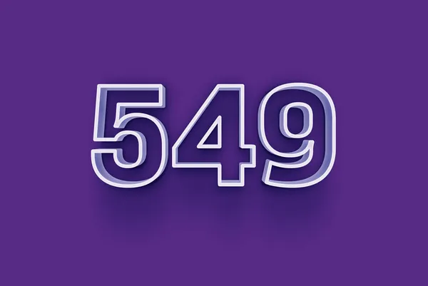 Number 549 Isolated Purple Background Your Unique Selling Poster Promo — Stock Photo, Image