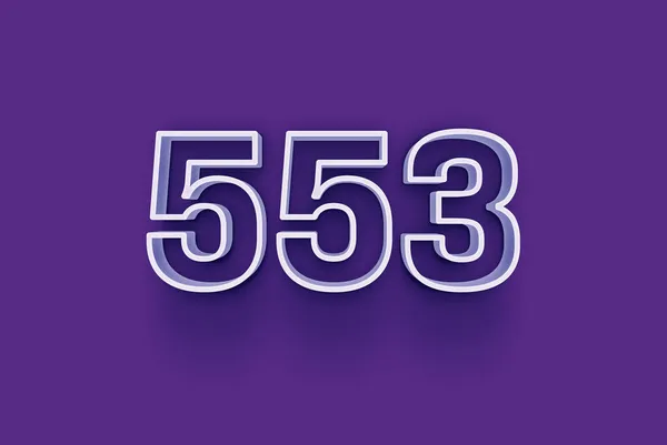 Numéro 553 Est Isolé Sur Fond Violet Pour Votre Vente — Photo