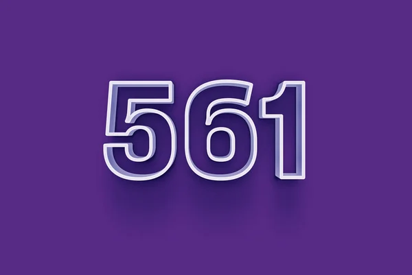 Numéro 561 Est Isolé Sur Fond Violet Pour Votre Vente — Photo