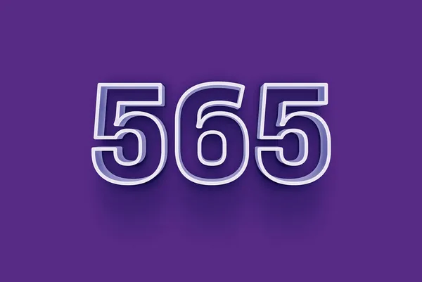 Number 565 Isolated Purple Background Your Unique Selling Poster Promo — Stock Photo, Image