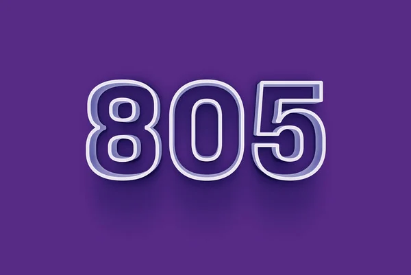 Número 805 Aísla Fondo Púrpura Para Oferta Única Compra Venta — Foto de Stock
