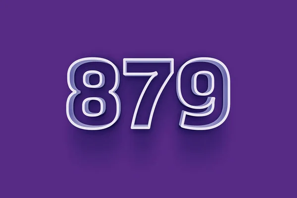 Номер 879 Ізольований Фіолетовому Фоні Вашої Унікальної Продажу Плакат Промо — стокове фото