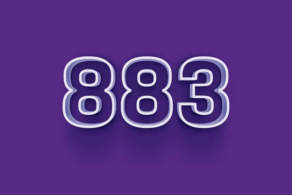 Номер 883 Ізольований Фіолетовому Фоні Вашої Унікальної Промо Знижки Промо — стокове фото