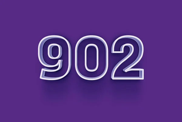 Номер 902 Изолирован Фиолетовом Фоне Вашего Уникального Рекламного Плаката Скидка — стоковое фото