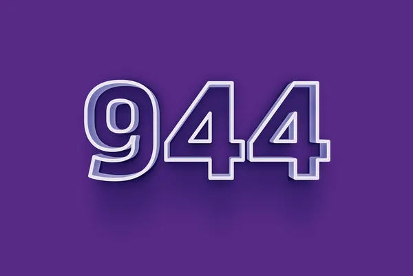 Номер 944 Изолирован Фиолетовом Фоне Вашего Уникального Рекламного Плаката Скидка — стоковое фото
