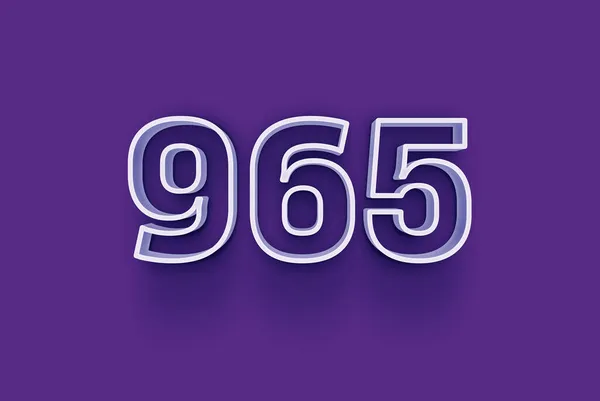 Numéro 965 Est Isolé Sur Fond Violet Pour Votre Vente — Photo