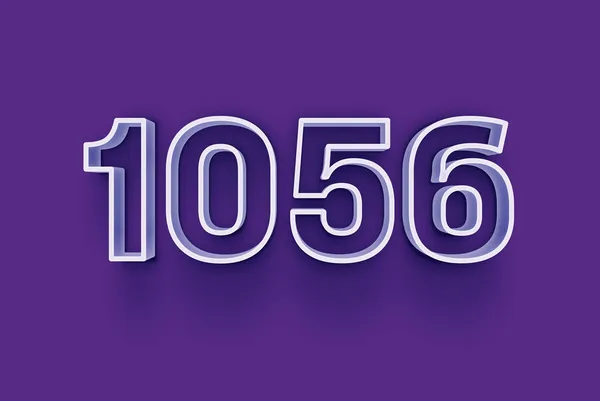Número 1056 Aísla Fondo Púrpura Para Oferta Única Compra Venta —  Fotos de Stock