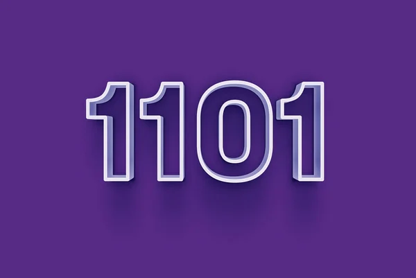 Numero 1101 Isolato Sfondo Viola Tuo Poster Vendita Unico Sconto — Foto Stock