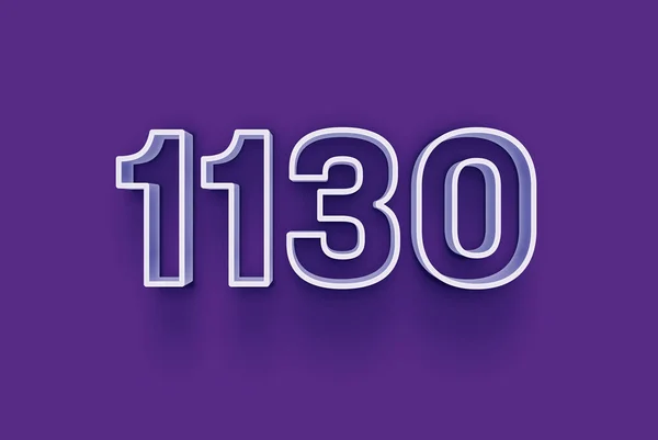 Número 1130 Está Aislado Fondo Púrpura Para Oferta Única Venta —  Fotos de Stock