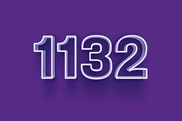 Número 1132 Está Aislado Fondo Púrpura Para Oferta Única Venta —  Fotos de Stock