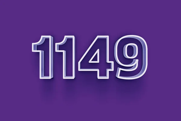Número 1149 Isolado Fundo Roxo Para Seu Único Cartaz Venda — Fotografia de Stock