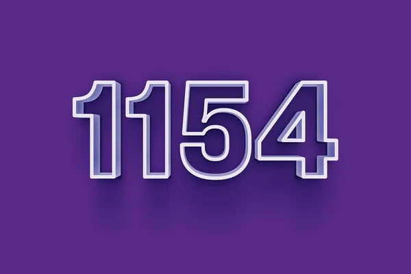 Número 1154 Isolado Fundo Roxo Para Seu Único Cartaz Venda — Fotografia de Stock