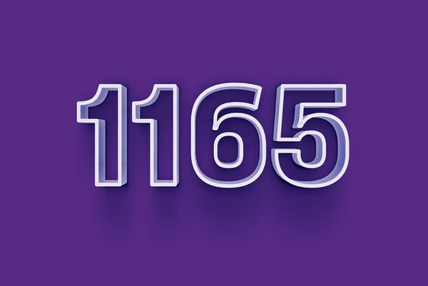 Numéro 1165 Est Isolé Sur Fond Violet Pour Votre Offre — Photo