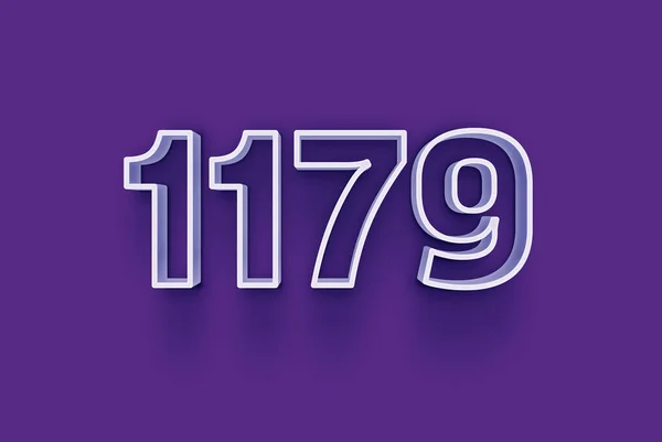 Numéro 1179 Est Isolé Sur Fond Violet Pour Votre Vente — Photo