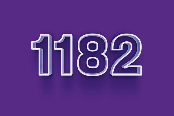 Numéro 1182 Est Isolé Sur Fond Violet Pour Votre Vente — Photo