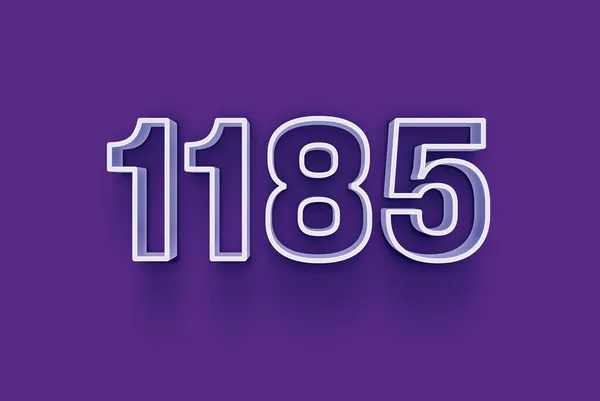 Numéro 1185 Est Isolé Sur Fond Violet Pour Votre Vente — Photo