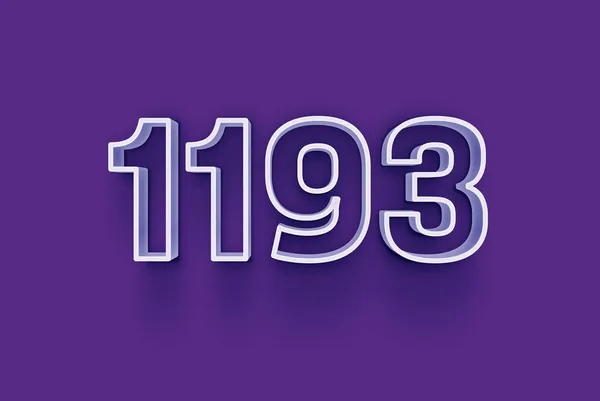 Номер 1193 Изолирован Фиолетовом Фоне Вашего Уникального Рекламного Плаката Промо — стоковое фото