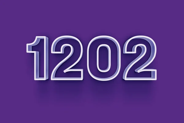 Numéro 1202 Est Isolé Sur Fond Violet Pour Votre Offre — Photo