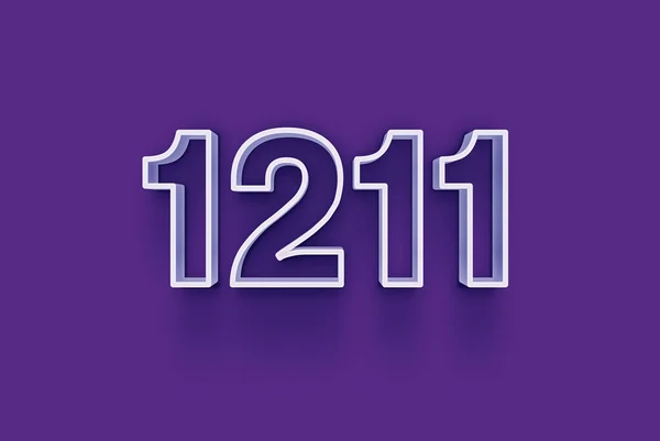 Número 1211 Está Aislado Fondo Púrpura Para Oferta Única Venta — Foto de Stock