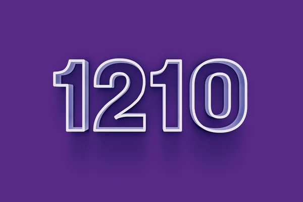 Número 1210 Isolado Fundo Roxo Para Seu Único Cartaz Venda — Fotografia de Stock