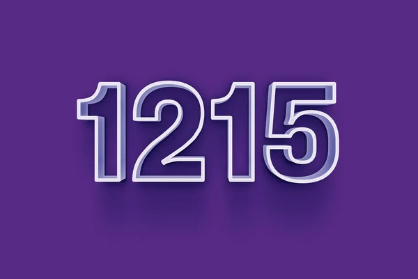 Número 1215 Está Aislado Fondo Púrpura Para Oferta Única Venta —  Fotos de Stock