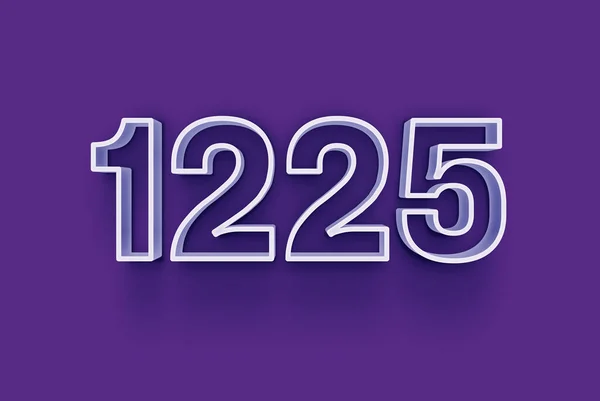 Номер 1225 Ізольований Пурпуровому Фоні Вашої Унікальної Продажу Плакат Промо — стокове фото