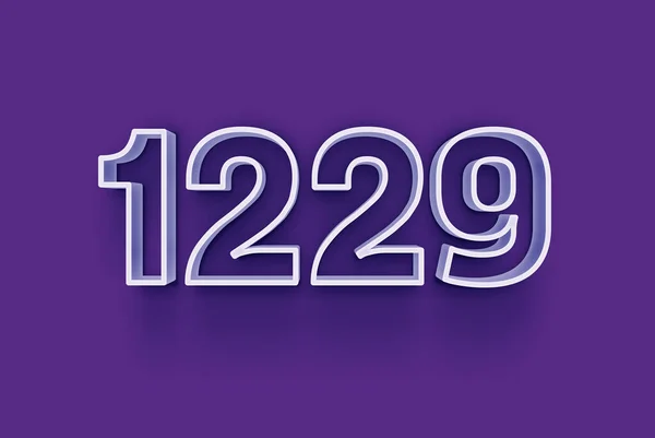 Номер 1229 Ізольований Фіолетовому Фоні Вашої Унікальної Продажу Плакат Промо — стокове фото