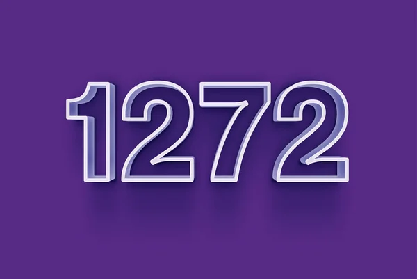 Numéro 1272 Est Isolé Sur Fond Violet Pour Votre Offre — Photo