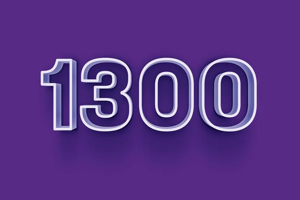 Номер 1300 Изолирован Фиолетовом Фоне Вашего Уникального Рекламного Плаката Скидка — стоковое фото